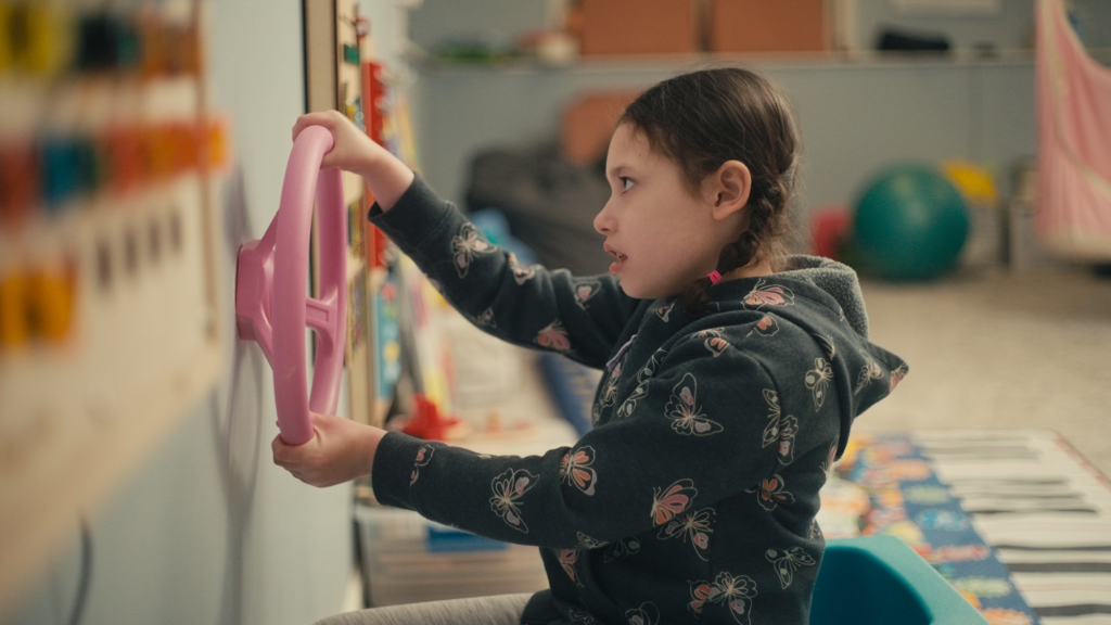 Child playing inside